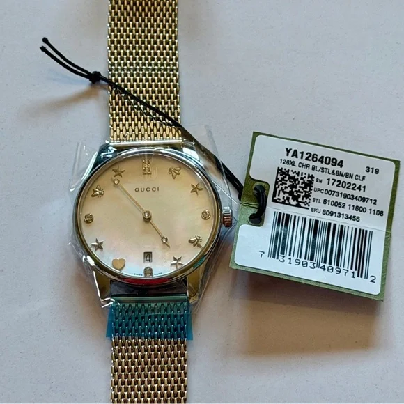 Gucci G Timeless Diamond Mother of Pearl Watch - Picture 7 of 10